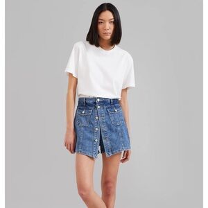 Frankie Shop -BLADES DENIM SKORT - MEDIUM WASH